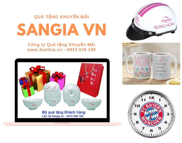 Đồng hồ treo tường quà tặng tại SanGia VN