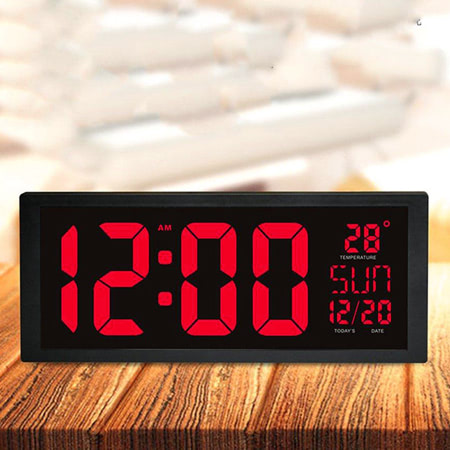 Mua (Gía rẻ) Đồng hồ treo tường vạn niên kỹ thuật số màn hình led có báo nhiệt  độ bản đặc biệt tại XE ĐỘ ONLINE | Tiki