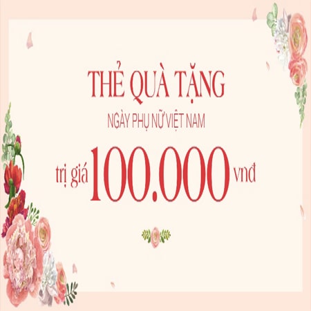 Thẻ quà tặng tri ân ngày phụ nữ