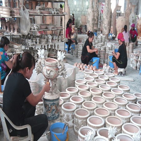 Xương sản xuất gốm Bát Tràng