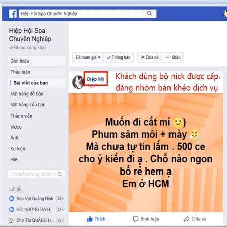 PR trá hình trên Facebook