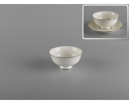 CHÉN CƠM 11.5cm ĐÀI CÁC CHỈ BẠC MINH LONG