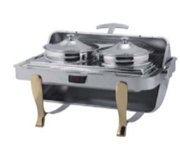 LÒ ĐIỆN HÂM SOUP CHỮ NHẬT CHÂN VÀNG ( NẮP PC) DÙNG ĐIỆN N5-LHDSK61181 CHENG'S