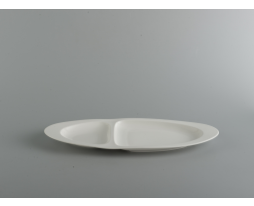 DĨA OVAL HAI NGĂN 40cm GOURMET LY'S HORECA