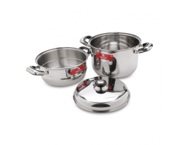 XỬNG HẤP INOX 2 TẦNG 3 ĐÁY 26cm HAPPY COOK
