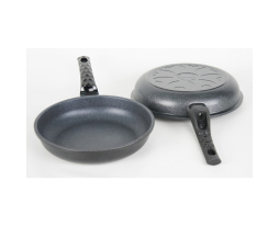 CHẢO NHÔM SIÊU BỀN VÂN ĐÁ 28cm HAPPY COOK