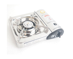 BẾP GAS DU LỊCH MINI INOX 304 ONETOUCH (BẠC) HAPPY COOK