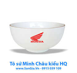 TÔ SỨ KIỂU HÀN QUỐC 18cm MINH CHÂU MẠ VÀNG CHẤT LƯỢNG
