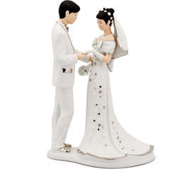 TƯỢNG HẠNH PHÚC DÁT BẠCH KIM LÀM QUÀ CƯỚI CHO BẠN BÈ