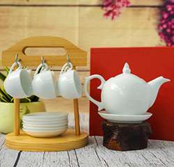 BỘ ẤM CHÉN BÁT TRÀNG HOA MẪU ĐƠN 0,65L LÀM QUÀ TẶNG CÔNG NHÂN