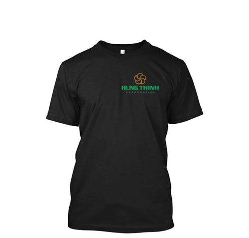MẪU ÁO THUN TRƠN IN LOGO CÔNG TY HƯNG THỊNH