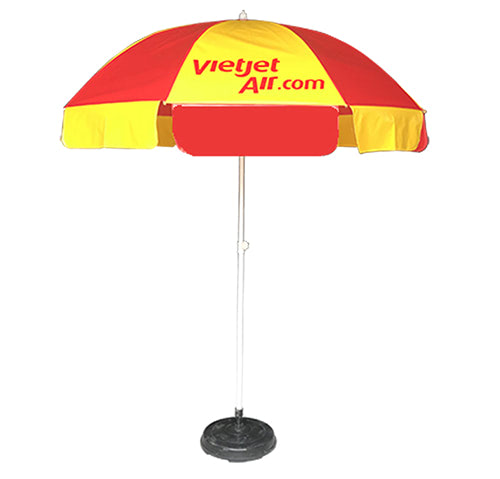 MẪU Ô DÙ QUẢNG CÁO NGOÀI TRỜI GIÁ RẺ IN LOGO VIETJET