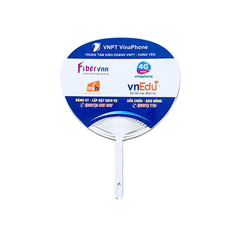MẪU QUẠT NHỰA CẦM TAY IN LOGO VNPT