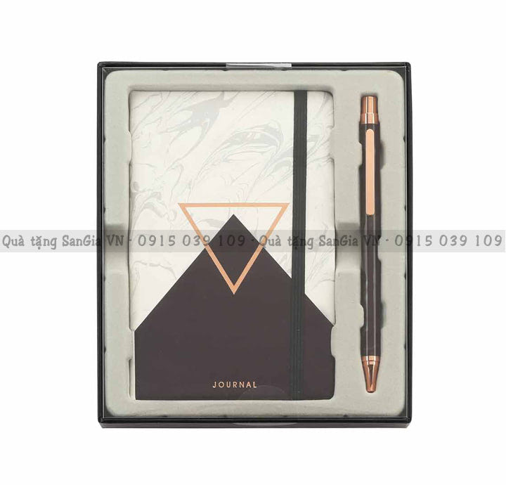MẪU BỘ QUÀ TẶNG SỔ TAY + BÚT BI IN LOGO JOURNAL