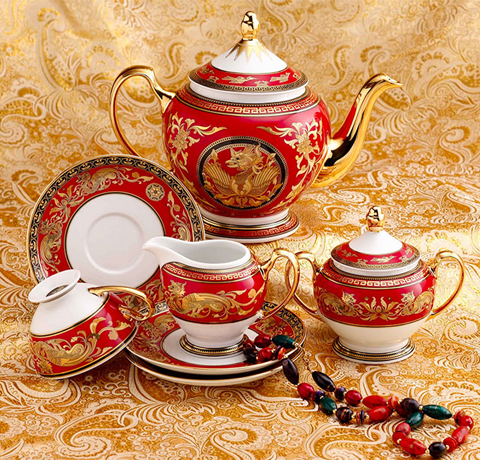 BỘ ẤM TRÀ QUỐC SẮC DÁT VÀNG 24K CAO CẤP LÀM QUÀ TẶNG VIP