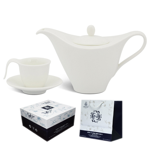 BỘ CÀ PHÊ MINH LONG ANH VŨ TRẮNG LÀM QUÀ TẶNG TÂN GIA