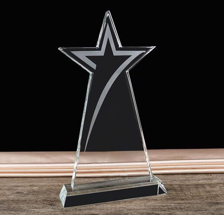 MẪU KỶ NIỆM CHƯƠNG THỦY TINH SÁNG TẠO HÌNH NGÔI SAO