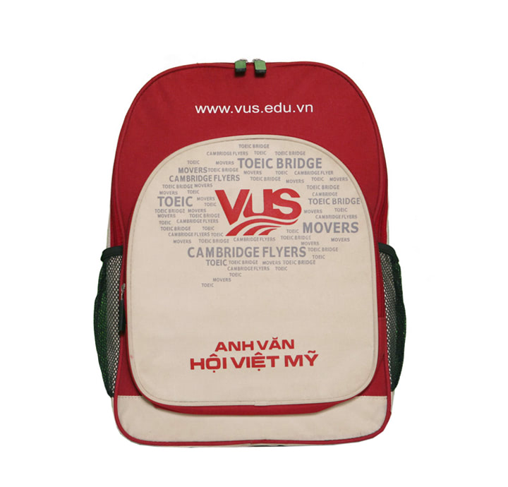 MẪU BALO QUÀ TẶNG GIÁ SỈ IN LOGO ANH VĂN