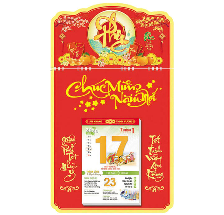 MẪU LỊCH BLOC 2021 IN LOGO GIÁ RẺ