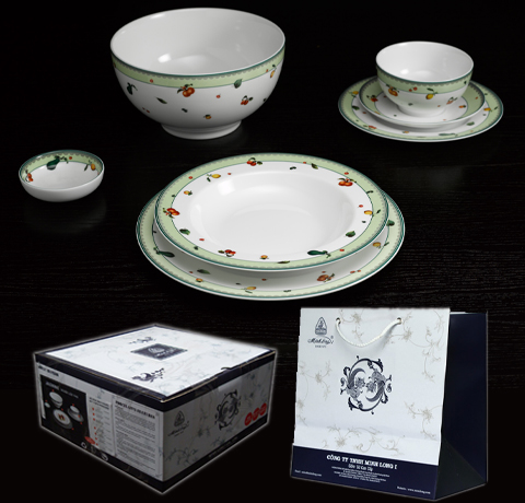 BỘ BÀN ĂN 23SP CAMELLIA QUẢ NGỌT MINH LONG