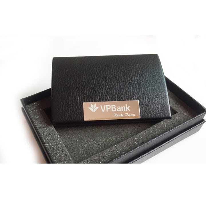 MẪU VÍ ĐỰNG NAME CARD IN LOGO VPBANK