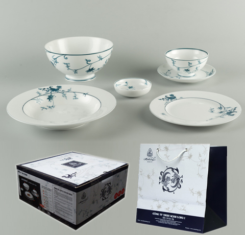 BỘ BÀN ĂN 30SP HOÀNG CUNG LẠC HỒNG MINH LONG