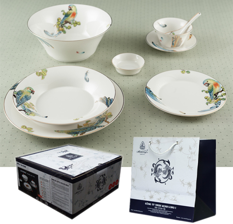 BỘ BÀN ĂN 30SP TULIP NGÀ HOÀNG YẾN MINH LONG