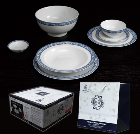 BỘ BÀN ĂN 35SP JASMINE CHIM LẠC MINH LONG