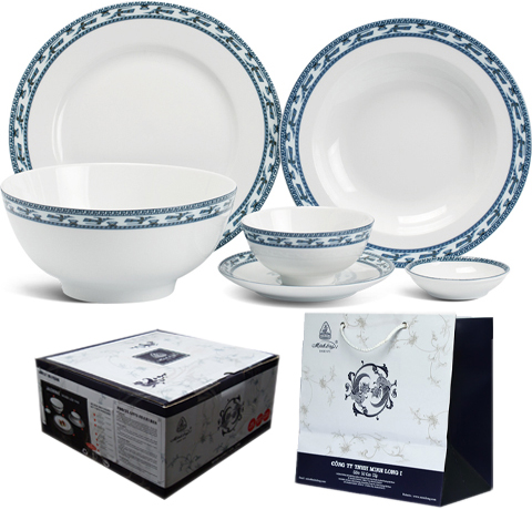 BỘ TÔ CHÉN DĨA 36 MÓN QUÀ TẶNG MỪNG NHÀ MỚI CHO MẸ