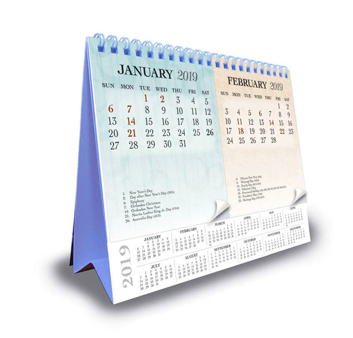 MẪU LỊCH ĐỂ BÀN CAO CẤP IN LOGO