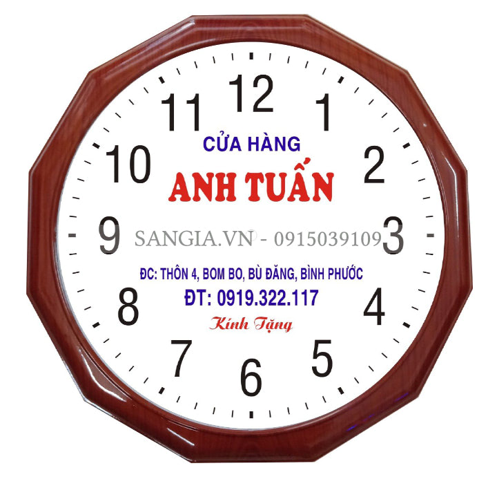 MẪU ĐỒNG HỒ QUẢNG CÁO CỬA HÀNG - CÔNG TY