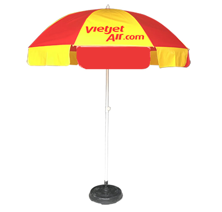 MẪU Ô DÙ QUẢNG CÁO NGOÀI TRỜI GIÁ RẺ IN LOGO VIETJET