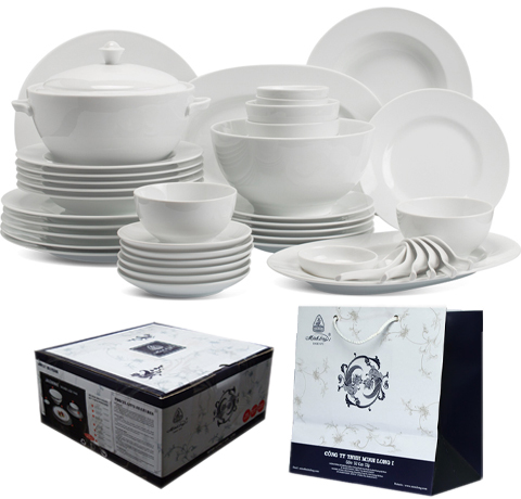 BỘ TÔ CHÉN DĨA 49 MÓN CHO 10 NGƯỜI LÀM QUÀ KHUYẾN MÃI SỰ KIỆN