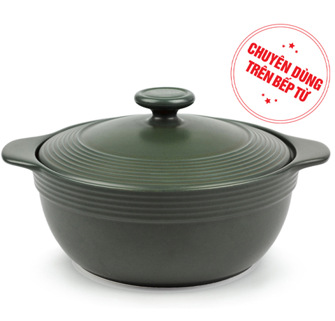 NỒI SỨ 1.9l NẤU BẾP TỪ KHÔNG CẦN NƯỚC LÀM QUÀ TẶNG DOANH NGHIỆP