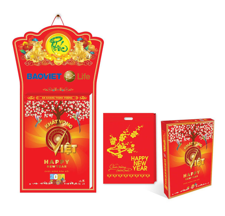 MẪU LỊCH BLOC ĐẠI 2021 IN LOGO THEO YÊU CẦU