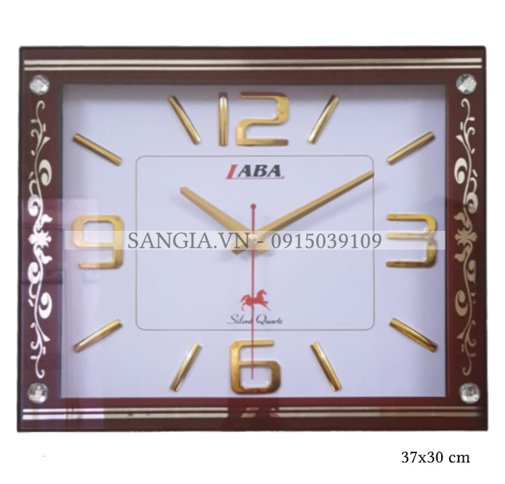 MẪU ĐỒNG HỒ TREO TƯỜNG KIM MẠ VÀNG IN HOẠ TIẾT