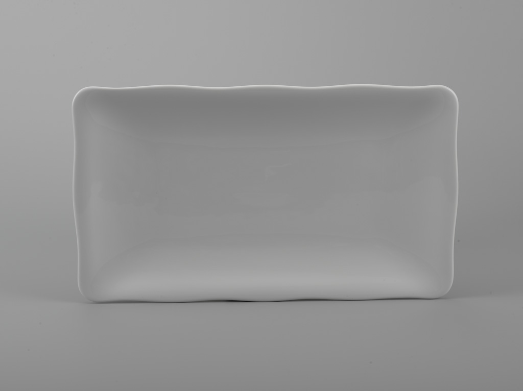 DĨA CHỮ NHẬT 25X17cm MẪU ĐƠN TRẮNG MINH LONG