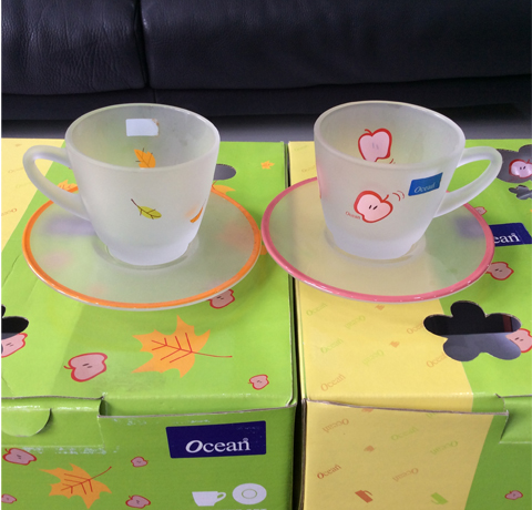 BỘ TÁCH DĨA CAPUCCINO CÁT MỜ SET 8 OCEAN