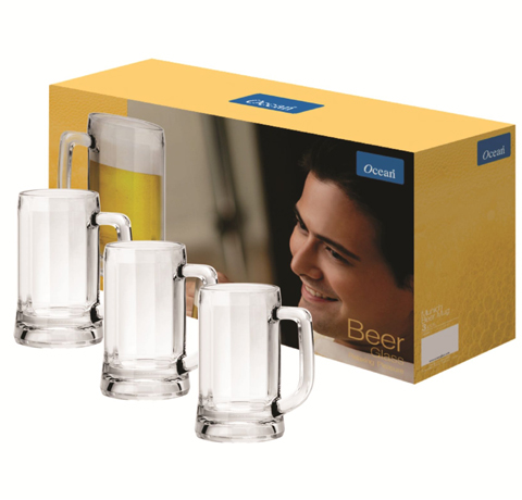 BỘ 3 LY BIA QUÀ TẶNG KHÁCH HÀNG MUNICH 355ml OCEAN (HỘP ĐẸP)