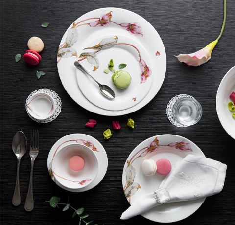 BỘ BÀN ĂN 9 MÓN LOA KÈN HỒNG LÀM QUÀ TẶNG CHO GIA ĐÌNH