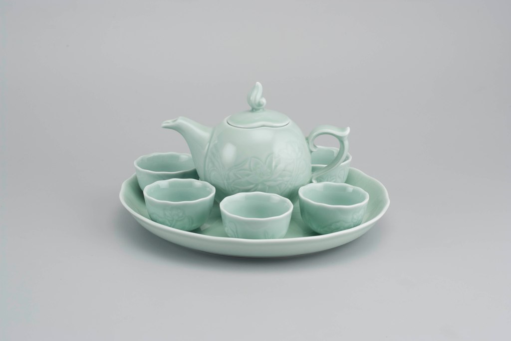 BỘ TRÀ 0.3L SEN XANH SEN MINH LONG