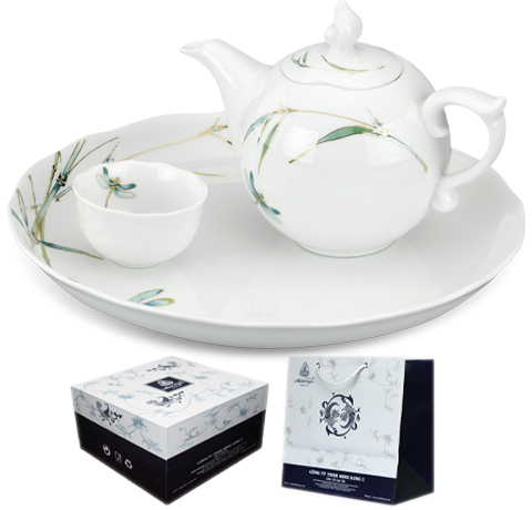 BỘ ẤM TRÀ 0.3l MẪU ĐƠN SIÊU ĐẸP LÀM QUÀ SINH NHẬT BỐ