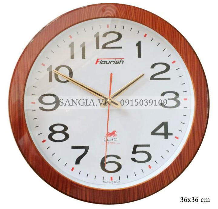 MẪU ĐỒNG HỒ TRÒN KIM MẠ VÀNG CAO CẤP