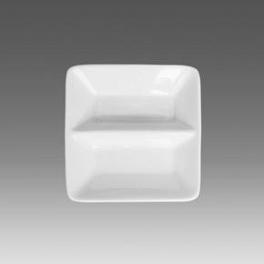 DĨA CHẤM 2 NGĂN CHUAN KUO 8x8cm