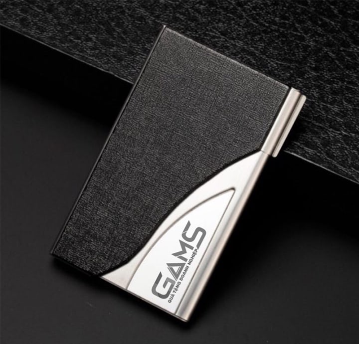 MẪU VÍ NAMECARD CAO CẤP IN LOGO GAMS