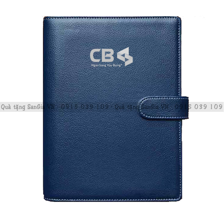 MẪU SỔ QUÀ TẶNG BÌA DA SIMILI IN LOGO CB BANK GIÁ RẺ