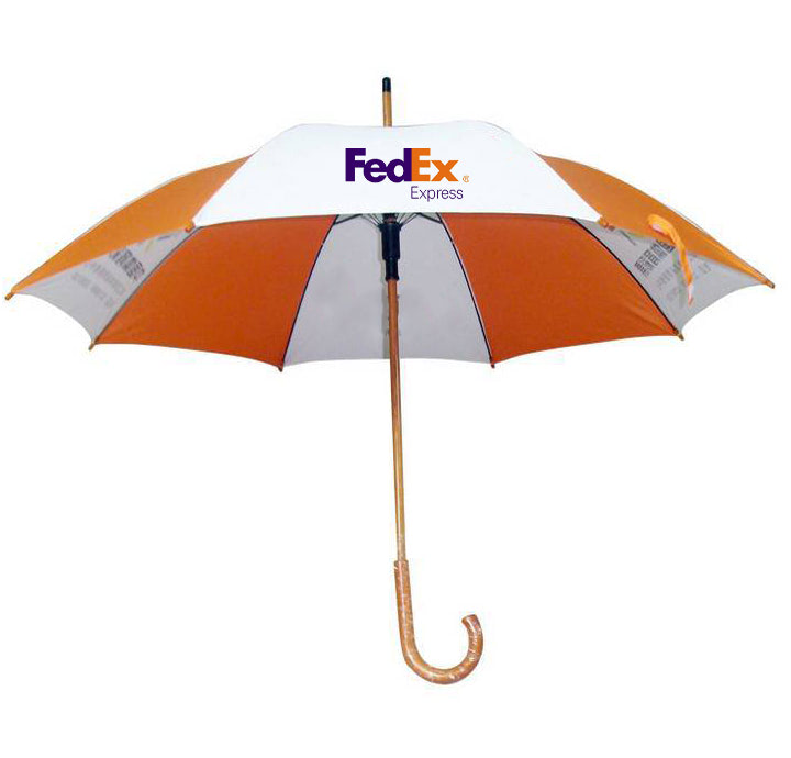 MẪU Ô DÙ QUẢNG CÁO CÁN CONG IN LOGO FEDEX