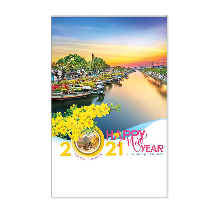 MẪU LỊCH TREO TƯỜNG ĐẸP IN PHONG CẢNH