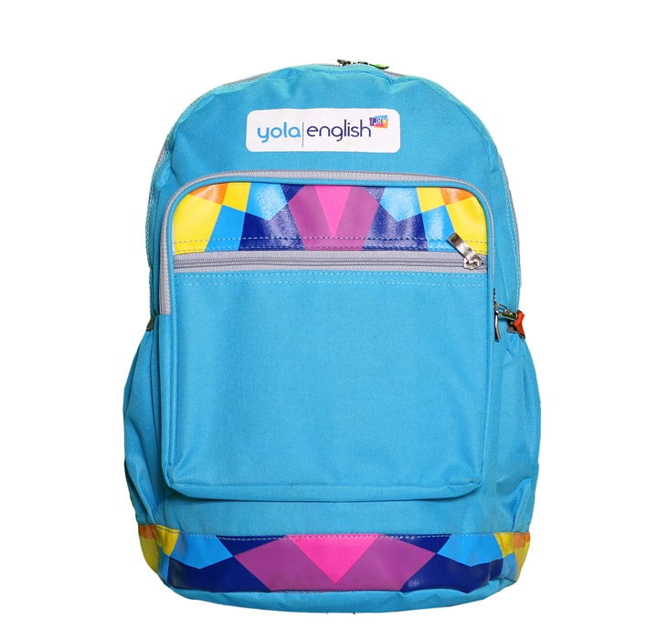 MẪU IN LOGO LÊN BALO TRẺ EM YOLA ENGLISH