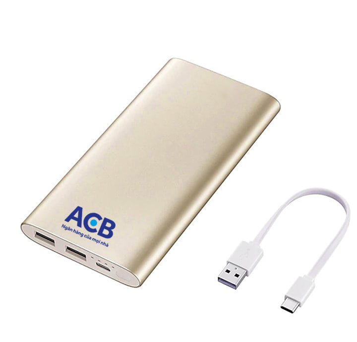 MẪU SẠC DỰ PHÒNG CAO CẤP IN LOGO ACB LÀM QUÀ TẶNG